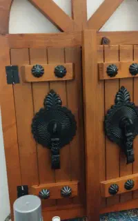 ایینه کنسولی و  جاکفشی تمام چوب