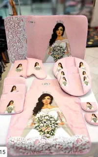 سرویس دمکنی ۱۱ پارچه صورتی عروس