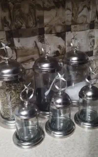 سرویس پاسماوری شیشه و استیل طرح ماه و ستاره