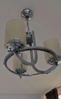 یک جفت لوستر استیل