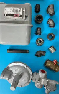 اتصالات سیاه گاز/کنتور گاز/ریگلاتور/بالانسر