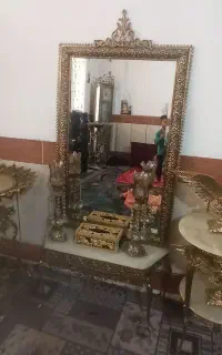 آینه شمعدان برنز