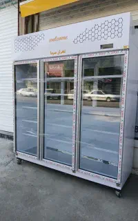 یخچال کامل سفید طرح دار