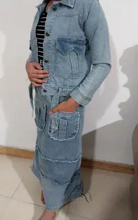 ست کت ودامن جین