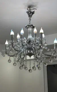 لوستر ۶شاخه استیل