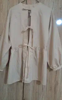مانتو چین دار جلو بنددار