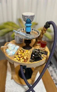 میز قلیان کافه ای