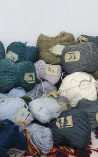 نخ و نقشه تابلو فرش