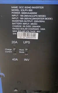 دستگاه سانورتر + ups + استابلایزر . 5kva .