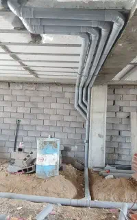 لوله کشی آب فاضلاب ساختمان مسکونی و اداری تاسیسات