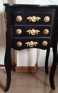 میز تلفن چوبی آنتیک