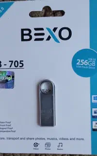 فلش ۲۵۶ گیگ BEXO USB3.0گارانتی مادام زیرقیمت