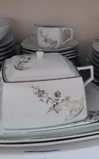 سرویس کامل ۱۸ پارچه چینی مقصود سالم و نو