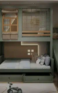 تخت کودک چوبی