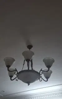 لوستر ۶ شاخه سقفی و تک شاخه دیواری ست