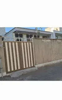 درب اهنی و چارچوب آهنی حیاط و پنجره آلومنیوم شیشه