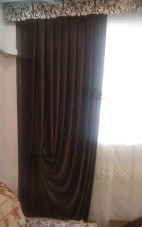 پرده کنار سالنی مخمل ترک  وکتبیه  نو نو نو