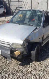 پراید تصادفی مدل ۸۸ تک سوز