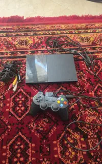 پلی استیشن ۲. ps2. سونی مشکی با لوازم سالم