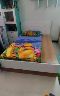 تخت نوجوان MDF روکش وکیوم
