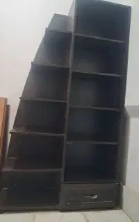 کمد 6 طبقه ویک کشو تمام چوبی