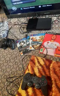 ps2 slim با بازی و ۲ دسته،پلی استیشن ۲ اسلیم