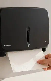 پایه رول دستمال کاغذی دیواری مدل چسبی کد zfold