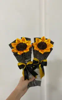 تک شاخه/۷ شاخه گل روبانی