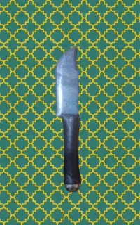 چاقو دست ساز دسته چرم