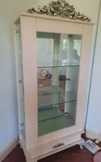 بوفه و جاکفشی mdf گلس شفاف