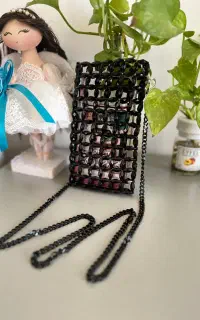 کیف مرواریدی دست‌ساز