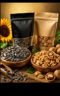 فروش انواع تخمه آفتابگردان ،بادام زمینی و گردو