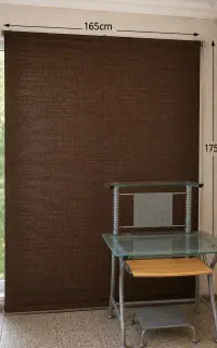 پرده کرکره ای حصیری برای باغ