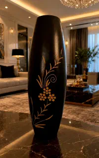 گلدان چوبی