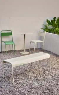 پاف و نیمکت فلزی