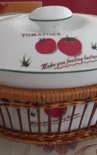 ظرف سوپ خوری سرامیک حصیر دار