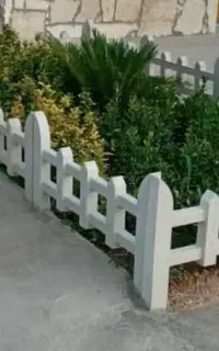 حراج نرده دور باغچه طرح چوب