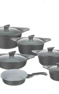 سرویس قابلمه11پارچه گرانیت طوسیDIACO
