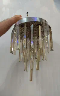 دو عدد لوستر قطر ۳۰ سانت چسبان