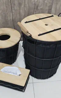 ست یونیک (سبد لباس، جا دستمالی، سطل)