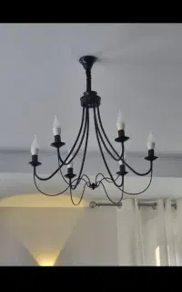 دو تا لوستر شش شعله همراه لامپ