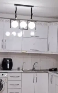 لوستر حبابی مشکی طلایی