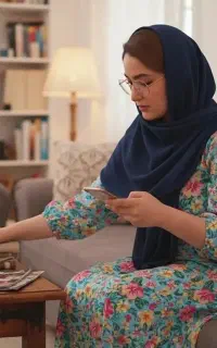 کار در کنار خانواده با گوشی دستت