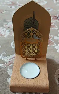 تابلو فرش و جا شمعی