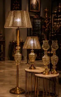 ست آباژور رومیزی و کنار سالنی