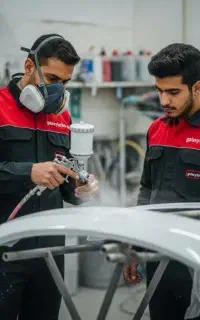 آموزش نقاشی،رنگسازی،پولیش لیسه گیری خودرو+ازدم قسط