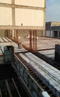 اجرای آرماتوربندی وفنداسیون سقف های بتونی فلزی