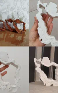 شات گلجا مجسمه خام