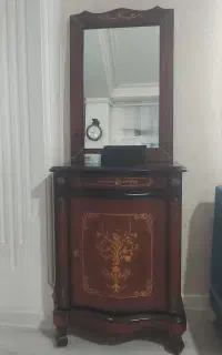 کنسول و آینه منبت
