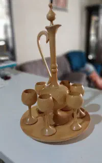 تنگ وگیلاسی چوبی